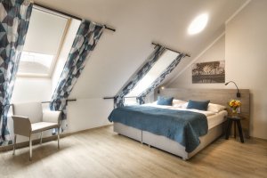 Attic duplex with terrace | Hotel Páv Prague