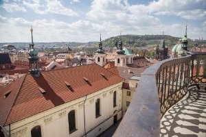 Panorama-Blick vom Astronomischen Turm des Klementinums | Hotel Páv Prag
