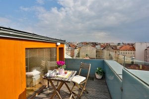 Appartement duplex mansardé avec terrasse | Hotel Páv Prague
